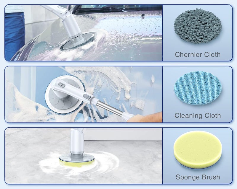 LABIGO Brush Head 5 Pack, Replaceable Brush Heads for Spin Scrubber, Cordless Spin Scrubber for Bathroom Floor Car Tile - Image 3